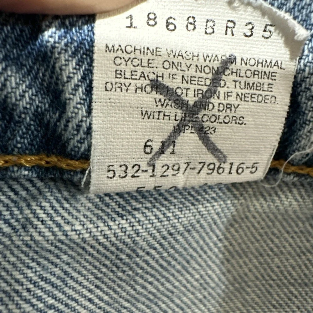 Levi's‎ 550 Vintage Y2K Relaxed Fit Light Wash Jeans Size 36 Made In USA